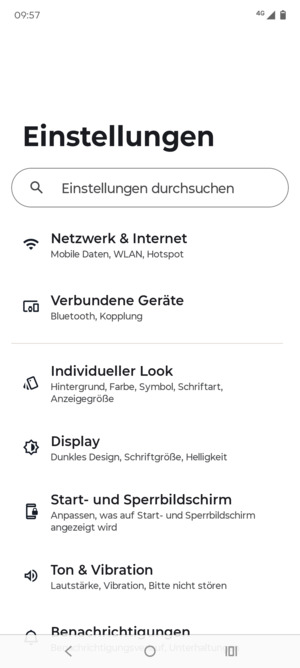 Wählen Sie Netwerk & Internet