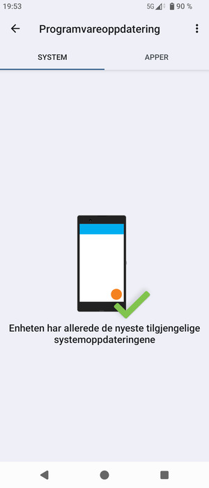 Velg menyknappen