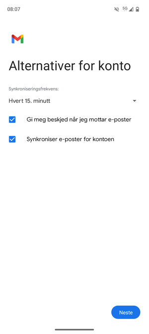 Velg Neste