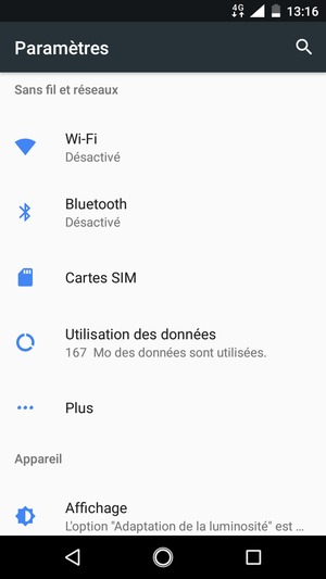 Sélectionnez Plus