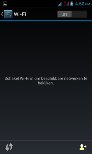 Schakel Wi-Fi in