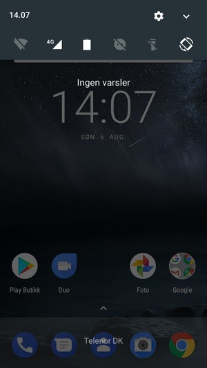 Dra ned toppmenyen igjen