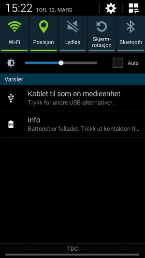 Slå av Wi-Fi og Bluetooth