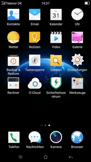 Wählen Sie Einstellungen
