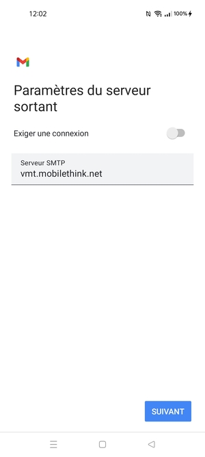Désactiver le Exiger une connexion et sélectionner SUIVANT