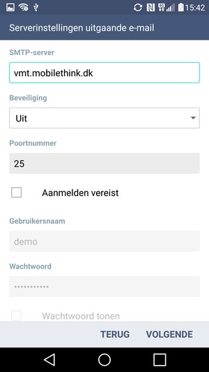 Haal het vinkje uit het Aanmelden vereist selectievakje en selecteer VOLGENDE