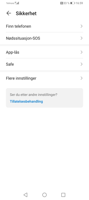 Bla til og velg Flere innstillinger