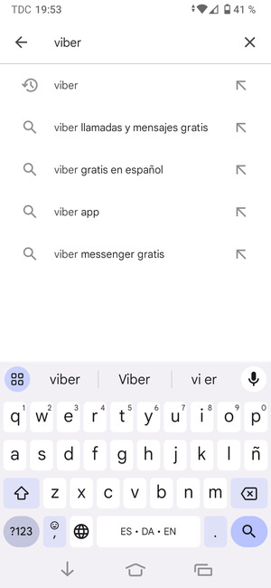 Introduzca el nombre de la aplicación y seleccione Buscar
