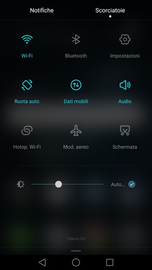 Seleziona Audio per passare alla modalità di vibrazione
