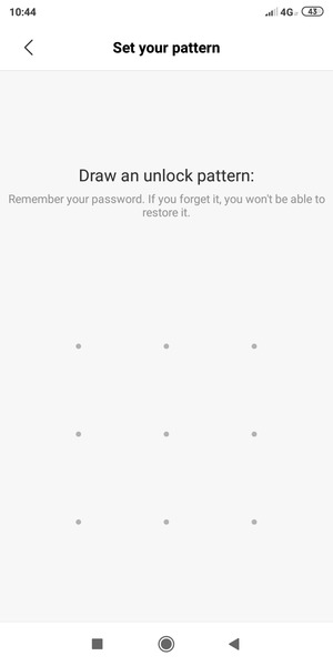 Draw an unlock pattern
