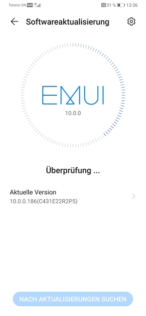 Warten Sie, bis die Suche abgeschlossen ist