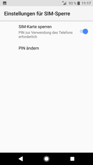 Wählen Sie PIN ändern