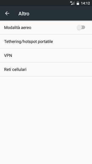 Seleziona Reti cellulari