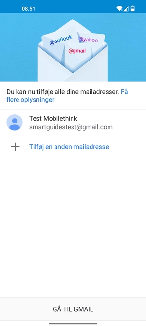 Vælg GÅ TIL GMAIL