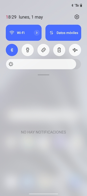 Deslice hacia abajo el menú superior de nuevo