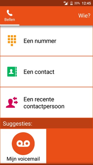 Selecteer Mijn voicemail