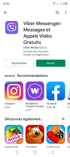Sélectionnez Ouvrir