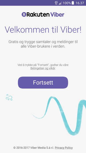 Applikasjonen er klar til bruk