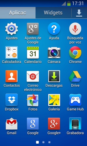 Seleccione Ajustes