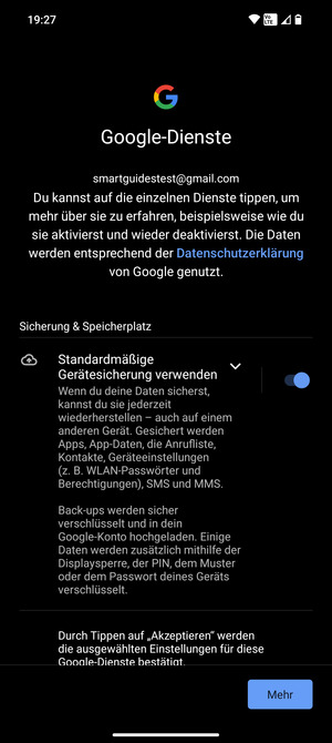 Wählen Sie Mehr