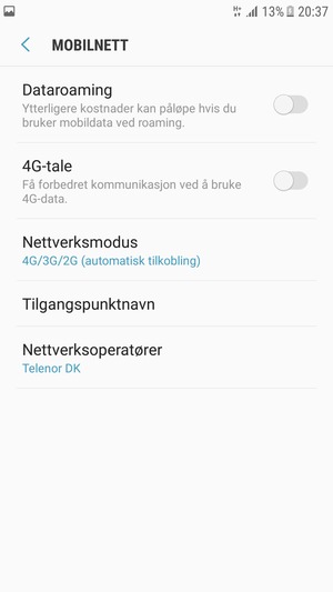 Velg Tilgangspunktnavn