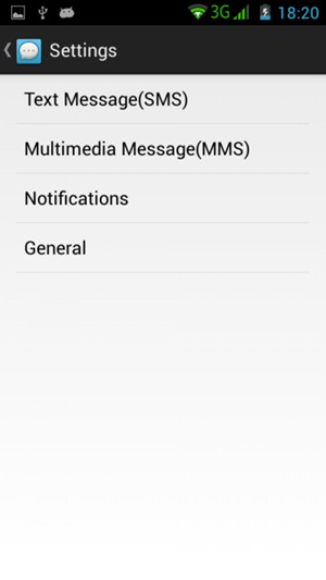 Select Text Message(SMS)