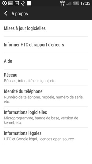 Sélectionnez Mises à jour logicielles
