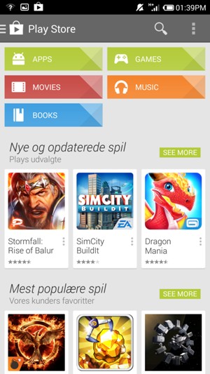 Select the Search button