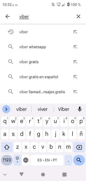 Introduzca el nombre de la aplicación y seleccione Buscar