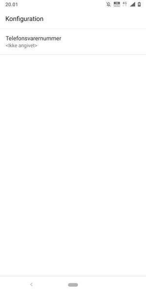 Vælg Telefonsvarernummer