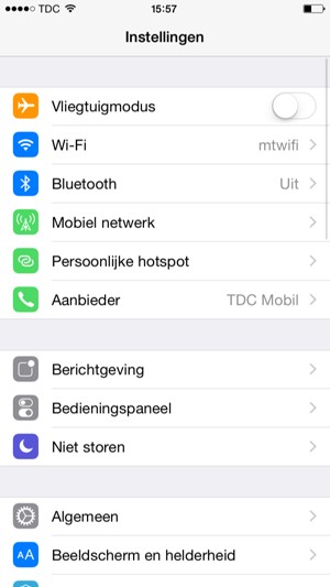 Selecteer Mobiel netwerk