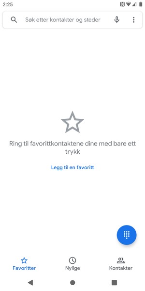 Velg menyknappen