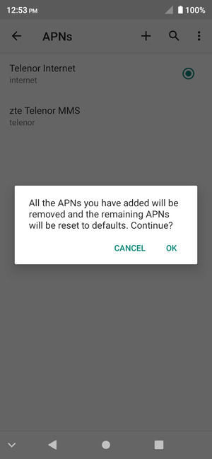 Select OK