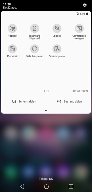 Selecteer Spaarstand Uitgebreid