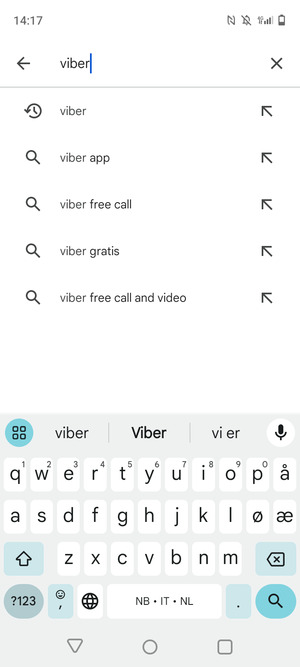 Skriv inn applikasjonsnavnet og velg Søk