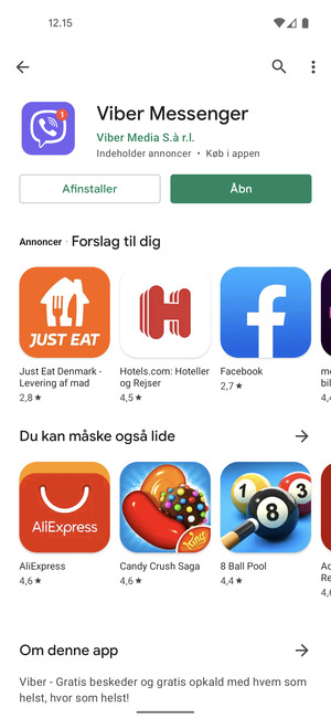 Vælg Åbn