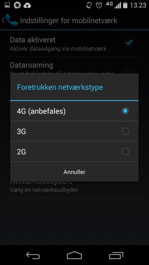 Vælg din foretrukne mulighed