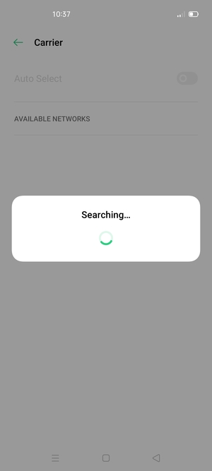 Wait for the search to finish