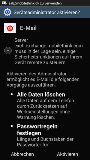 Wählen Sie Aktivieren
