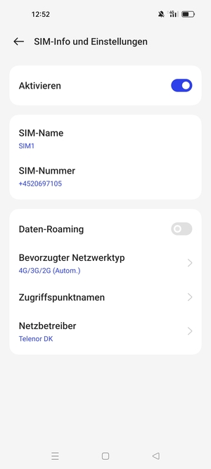 Um das Netzwerk zu wechseln, falls Probleme auftreten, wählen Sie Netzbetreiber