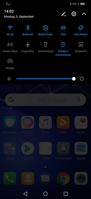 Schalten Sie WLAN und Bluetooth aus