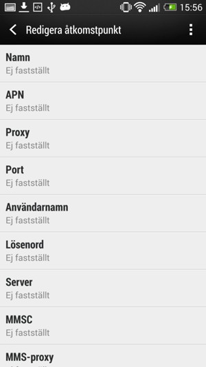 Ange internetinformation