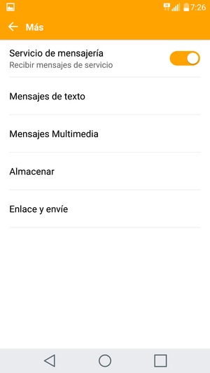 Seleccione Mensajes de texto