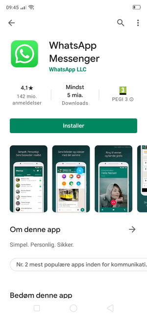 Vælg Installer