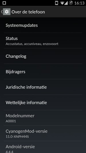 Selecteer Systeemupdates