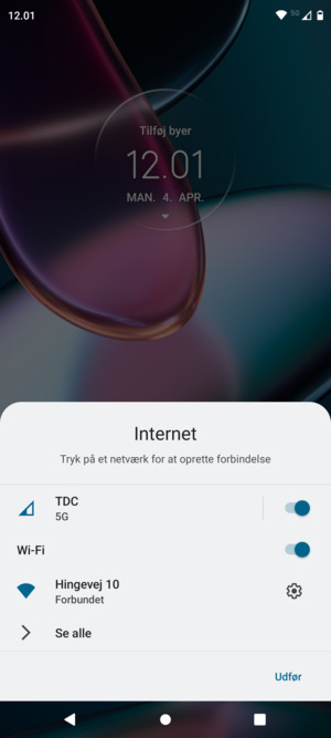 Slå Wi-Fi fra