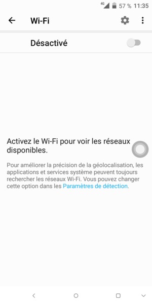 Activer le Wi-Fi