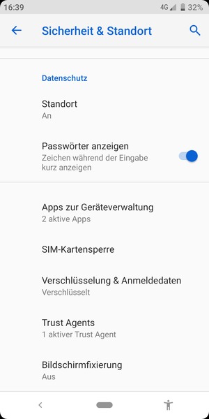 Wählen Sie SIM-Kartensperre