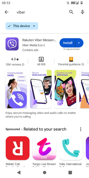 Select the app
