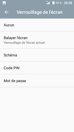 Sélectionnez Schéma